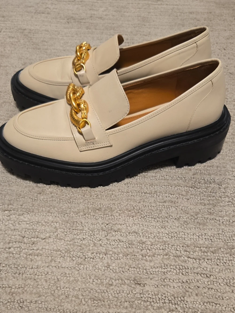 Tory Burch Jessa Lug Sole Loafer-Ivory